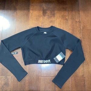 Nike Black Athletic Crop Top